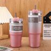 Diamond Paint 30oz Stainless Steel Insulated Straw Cup - Large Capacity Ice Buster Coffee Tumbler
