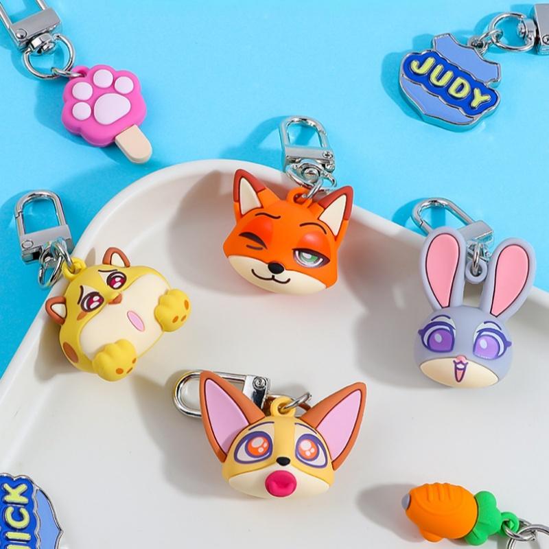 Disney S Zootopia Judy Nick Traumhafter Cartoon-Anhänger Perfekt als Taschenaccessoire Schlüsselanhänger Handy-Anhänger oder Auto-Dekoration