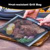 BBQ Mesh Bag Grill Non-stick Reusable Outdoor Heat-Resistant 500 Degrees Fahrenheit Grilling Accessories for Vegetables Meats Gas Charcoal Smokers