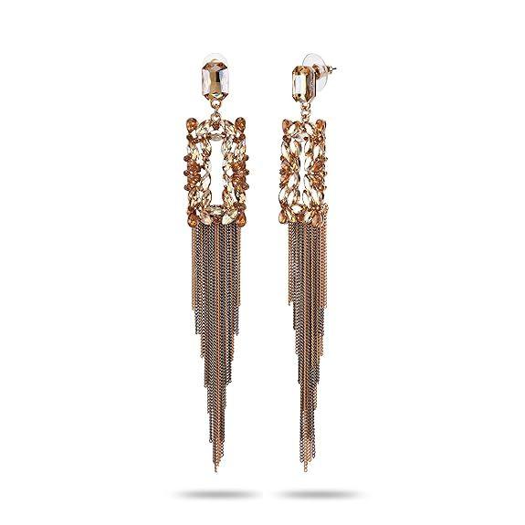 Jewellery Earings for Women Crystal Tassel Handmade Earrings for Girls and Women