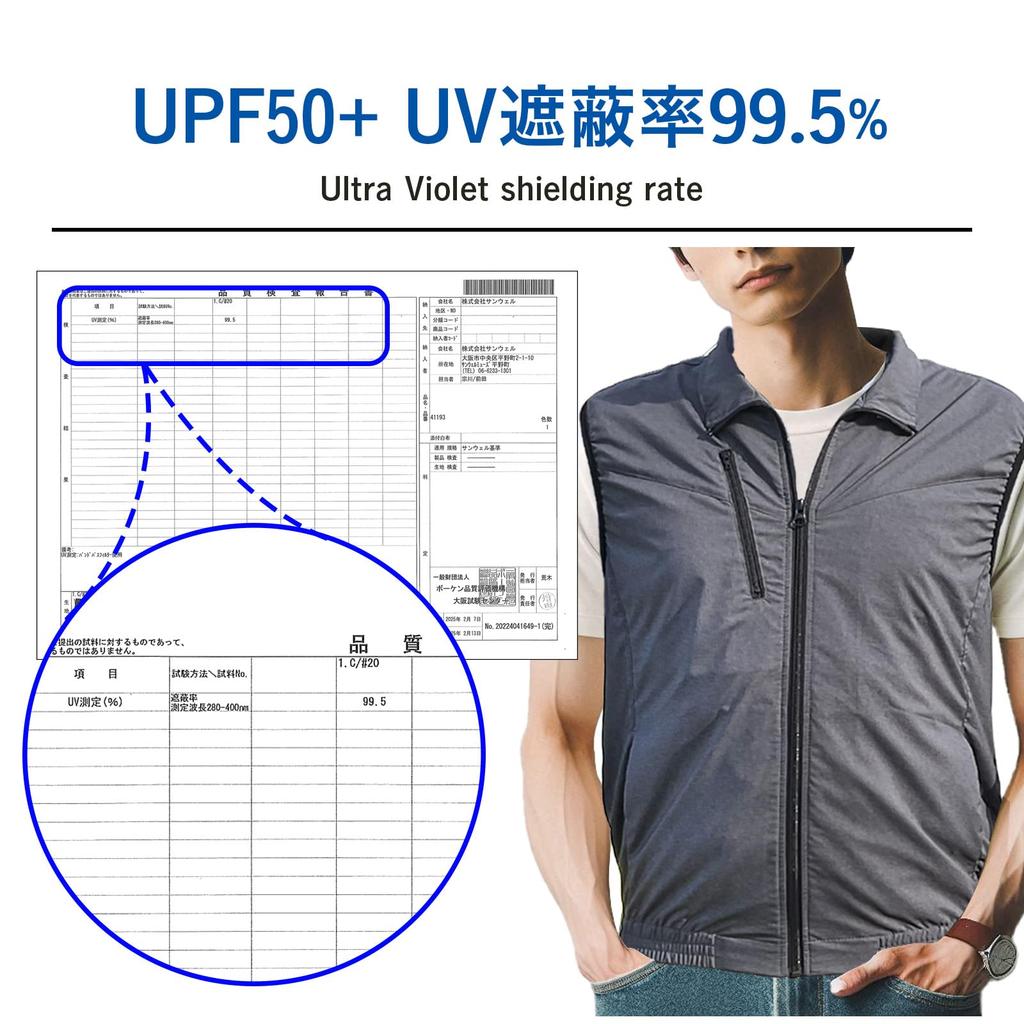 Best Answer Size with Black Full Strongest UV Made with Teijin Minotech 2025 Includes Electric Makes a Great Gift Air-Conditioned Vest, Black, 2L,