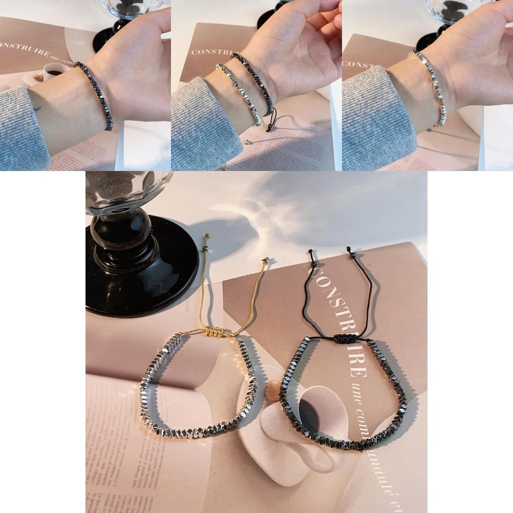 Iridium Minimalist Bracelet Geometric Design Handmade Unisex Jewelry Fashion