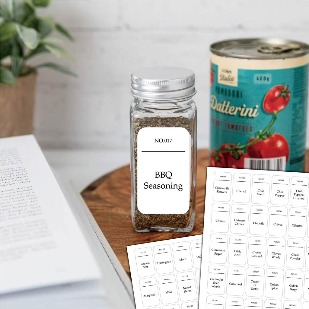 Buy 6pcs/set Waterproof and Oilproof Kitchen Seasoning Bottle Label ...