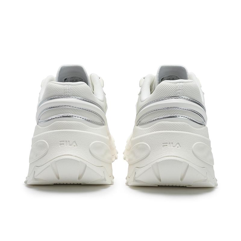 Fila Sofia 4 Lux Buty w jodełkę Proste Codzienne Wygodne Wszechstronne Codzienne Modelujące Niskie Buty do biegania Damska sneakers Śnieżnobiałe F12W521114FSA