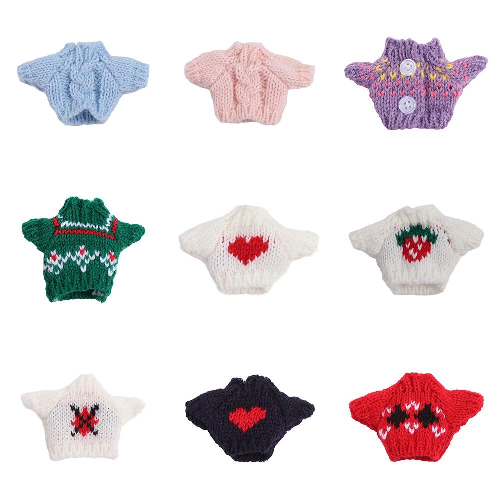 Idol Dolls BJD Doll Clothes White/Red/Green Plush Doll's Clothing for 16cm/17cm Bjd Doll