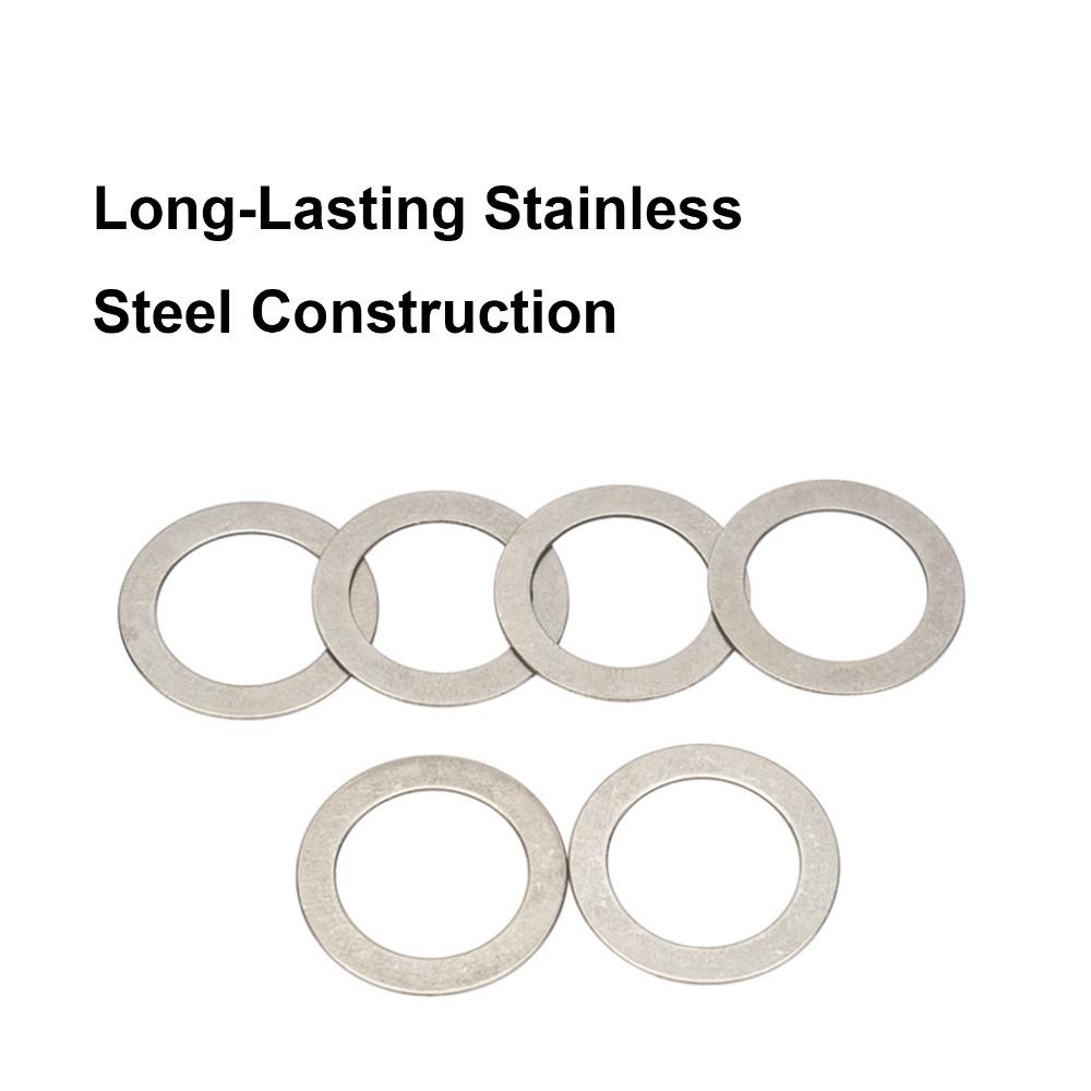 50PCS 304 Stainless Steel Bike Pedal Washers Silver Pedal Gasket Replacement  9/16 Inch Pedals