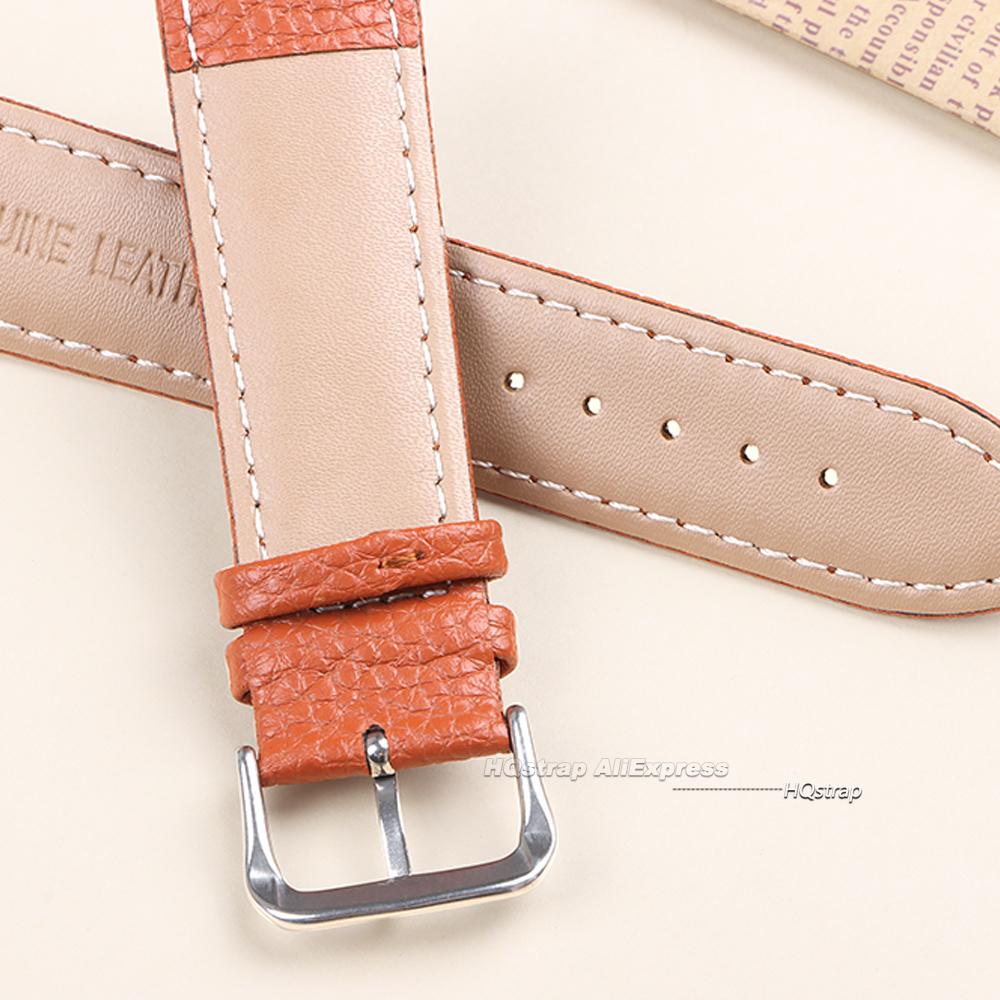New Leather Watch Strap 18mm 20mm 2mm for Samsung Watch4/5/6/7 40mm 44mm Classic Replacement Bracelet Lizard Pattern Wristband