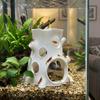 Hollow Shrimp Breeding Cave Multi-Hole Fish Hideouts House Aquarium Hideaway Safe Shelter