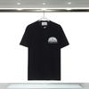 280g Double Yarn Cotton T-Shirt Couples Casablanca Castle Print Short Sleeve Round Neck Loose Fit