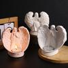 Artistic Silicone Candle Base Molds Resin Epoxy Molds Angel Shape Candle Holder Mold Silicone Texture Candlestick Mould