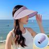 Letní prázdné topy Klobouk na opalování pro ženy Přenosné gumičky do vlasů Čepice Dámské Klobouky na opalování Skládací skládací venkovní cestovní plážová čepice