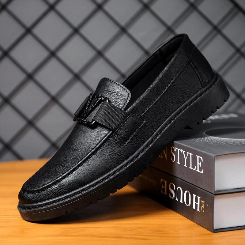 Klassische Original Herren Lederschuhe Sommermode Freizeitschuhe Herren Halbschuhe Bequeme Business Flats Büro Arbeitsschuhe