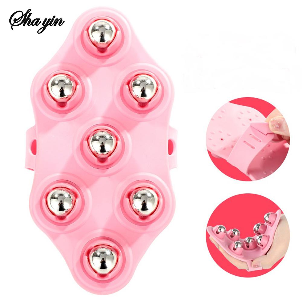 Seven ball massage rollers, unblocking meridians, brushing calf massage, brushing fitness muscles, relaxing massage tools