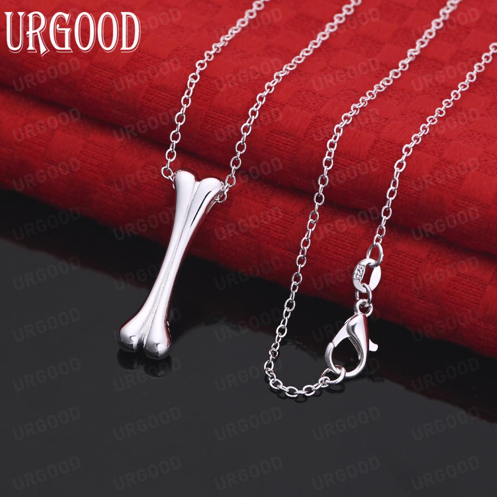 925 Sterling Silber Mode Anhänger Halskette Hochzeits Schmuck