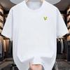 Nové letní pánské 100% bavlněné sportovní ležérní módní volné oversized tričko s kulatým výstřihem a krátkým rukávem s potiskem loga orla