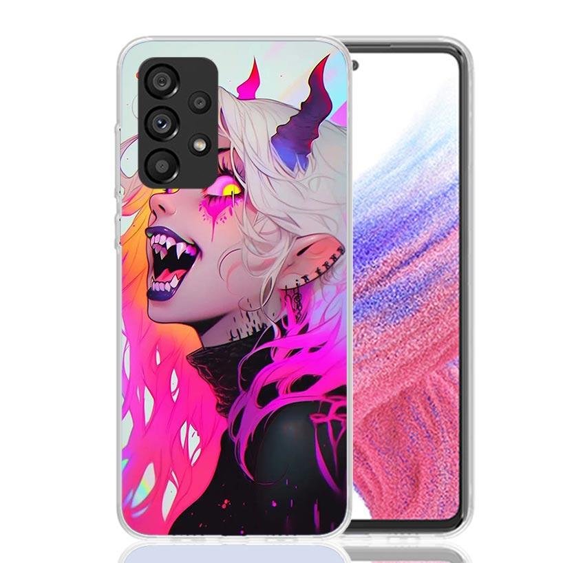 Crazy Gothic Japan Anime Girls Phone Case for Samsung Galaxy A17 A16 A15 A14 A13 A57 A56 A55 A54 A53 A37 A36 A35 A34 A33 A26 A25