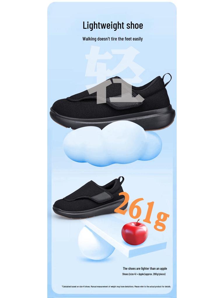 Rozšířené Pohodlné Unisex Chodící Boty pro Široká a Oteklá Chodidla - Velká Velikost