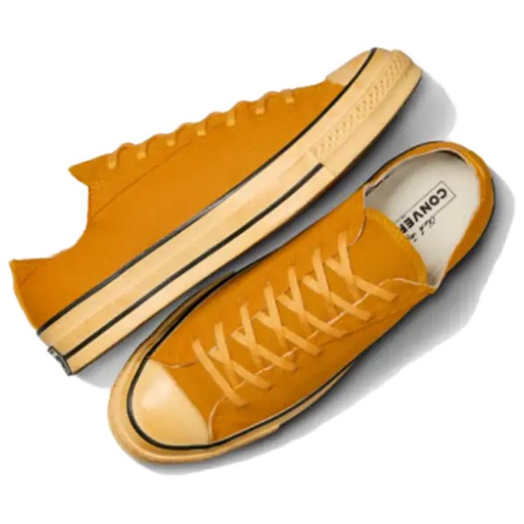 Converse Chuck 70 Upcycle Comfortable Versatile Low Top Canvas Shoes Unisex sneaker Yellow A07533F