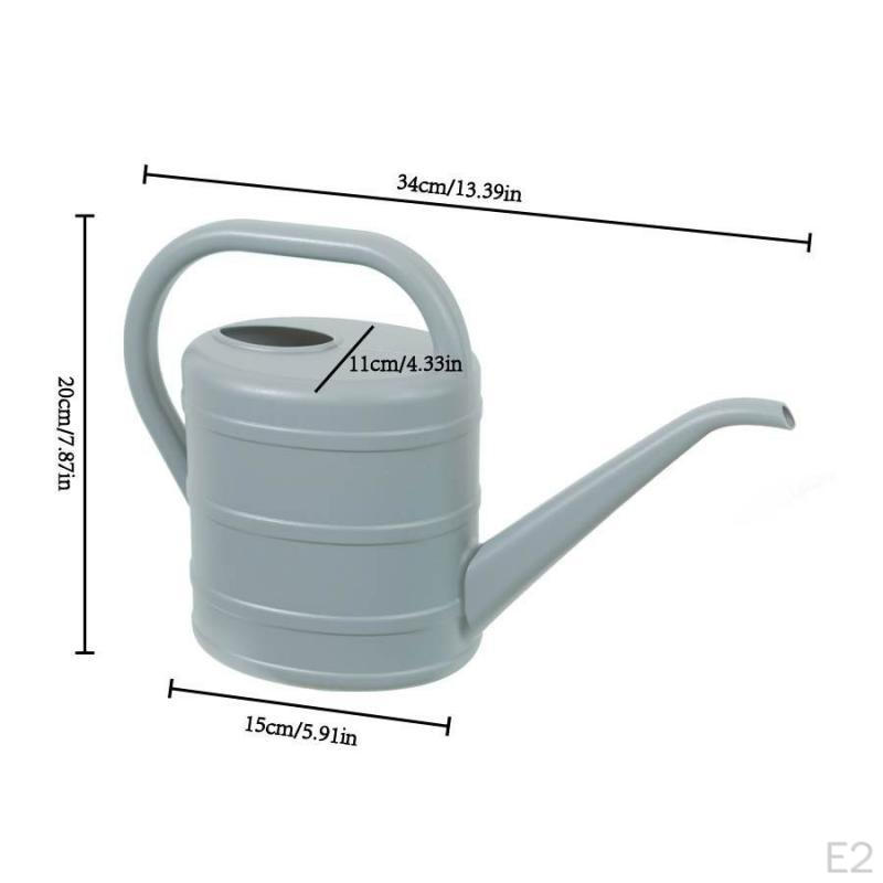 2L Watering Can with Ergonomic Handle, Compact, Practical, , A Long Spout, Ideal for