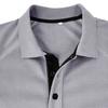 Mens Long Sleeve Turn Down Collar Waffle Polo Shirt Casual Daily Mens Top