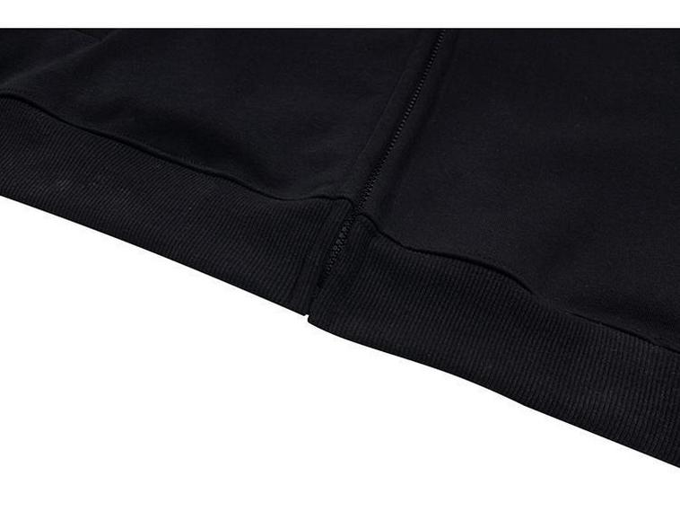Vielseitiges Fleece-Sweatshirt mit Reißverschluss, drei Streifen und Stehkragen