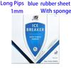 SUNFLEX ICE BREAKER Stolní tenisová potahová guma Dlouhé nopky OX 0.5/1mm Houba Schváleno ITTF Ping Pongová guma Ofenzivní Snadné ovládání