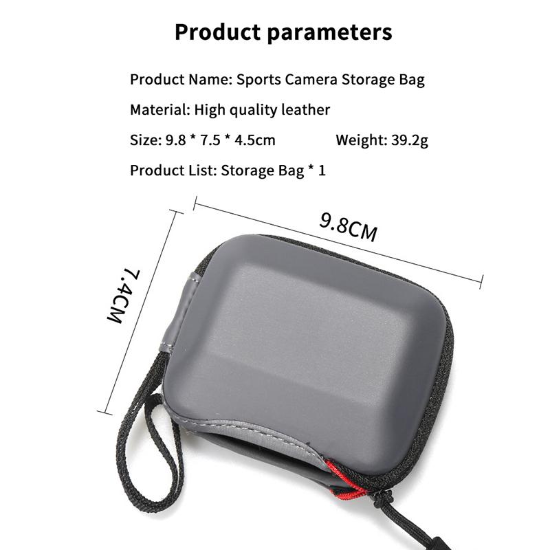 Carcasă de protecție pentru cameră de sport Mini geantă pentru Dji Action 4/3 pentru Hero 12/11/10 Protector portabil de depozitare dur de călătorie