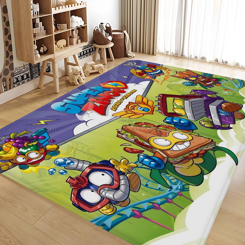 Tappetino da Bagno Cartone Animato Carino Super Zings Stile INS Morbido Pavimento Camera da Letto Casa Tappetino Lavanderia Antiscivolo Benvenuto Zerbino