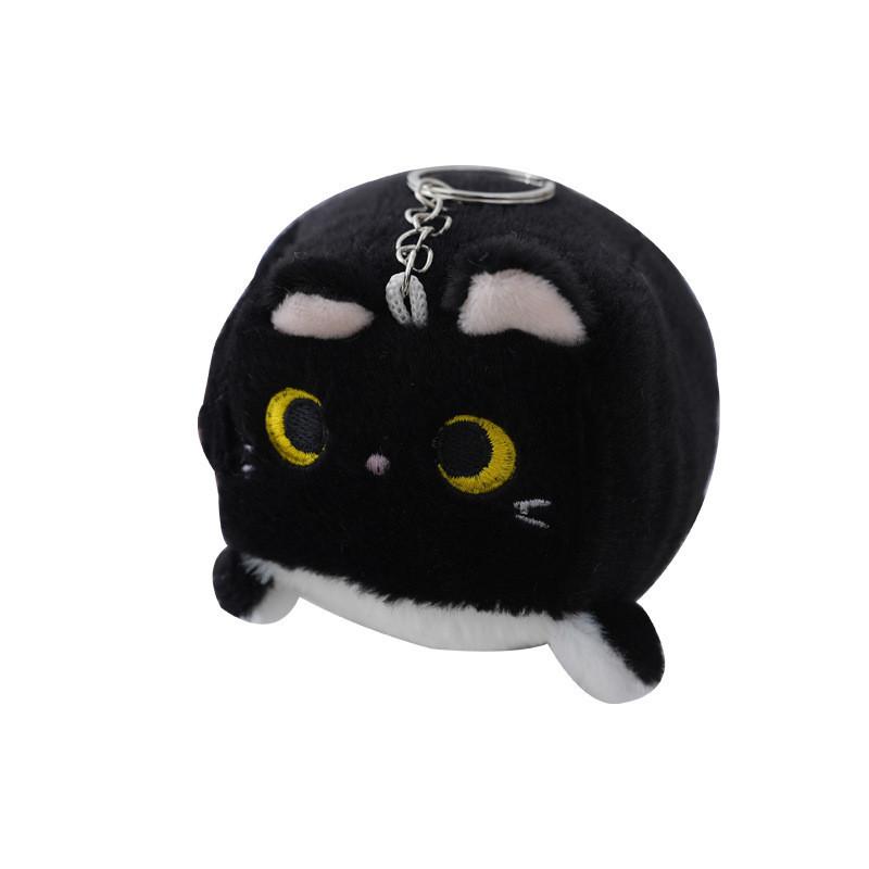 Cute Cartoon Cat Plush Toy Keychain Fluffy Pp Cotton Bag Accessory