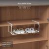 Expandable Hanging Shoe Rack, Metal UnderShelf Organizer, Adjustable Storage for Closet & Cabinet