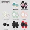 Sanda Fashion Couple Watches: Fresh, Versatile, Waterproof, Night Vision Luminous Style for Men & Women