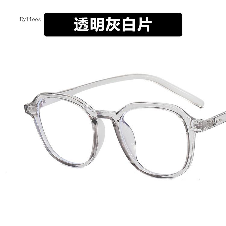 New Style Spectacles Female Transparent Polygon Shape Blue-Ray Blocking PC Spectacles Vintage Retro Female's Spectacles Eyeglasses