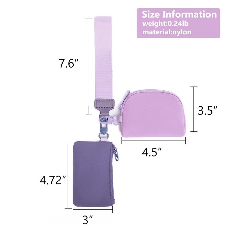 Wristlet Portable Lulu Card Case Bank Card Mini Coin Organiser