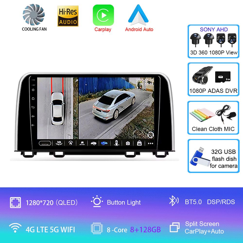 Android 14 For Honda CRV CR-V 5 RT RW 2017 - 2022 Car Radio Multimedia Video Player Navigation stereo GPS No 2din 2 din dvd