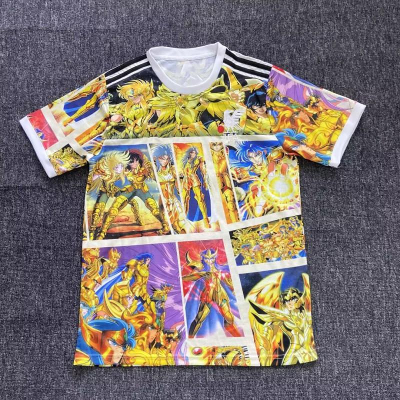 Kurzärmeliges Fußballtrikot inspiriert von der japanischen Nationalmannschaft Anime-Kollaboration Dragon Ball One Piece Naruto