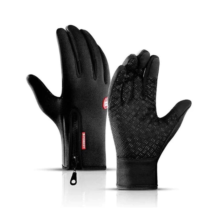 

Winter Warm Gloves Touchscreen Motorcycle Cycling Gloves Anti-slip Outdoor Sports Work Keep Warm Running Ski Glove for Men Women L чорний