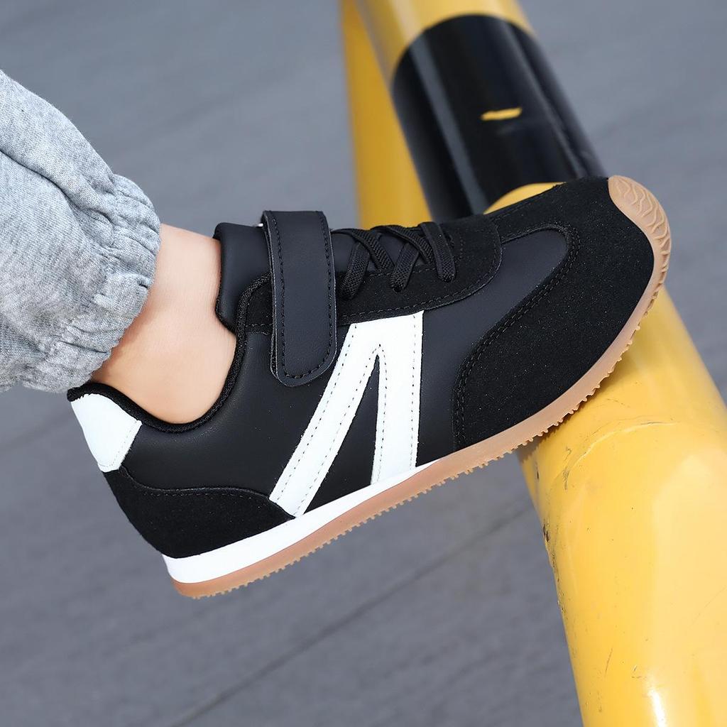 Kinder-Leder-Trainingsschuhe Deutsch - Lässige Laufschuhe im koreanischen Stil für Jungen