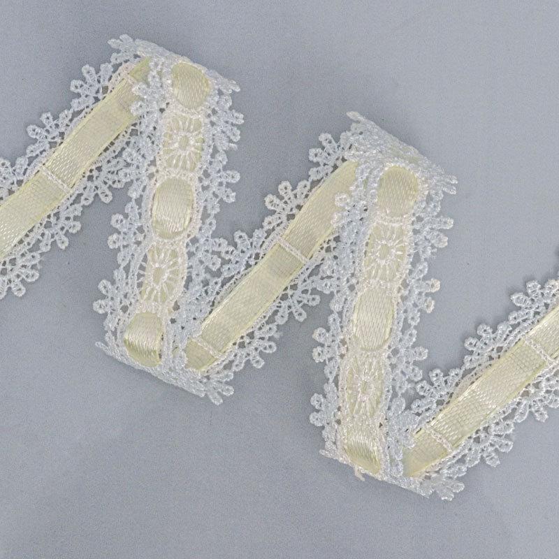 Pachet elegant de carduri handmade cu panglică din dantelă ajurată față-verso, accesorii pentru rochii din dantelă solubilă în apă, accesorii vestimentare, panglici pentru realizarea de articole de artizanat