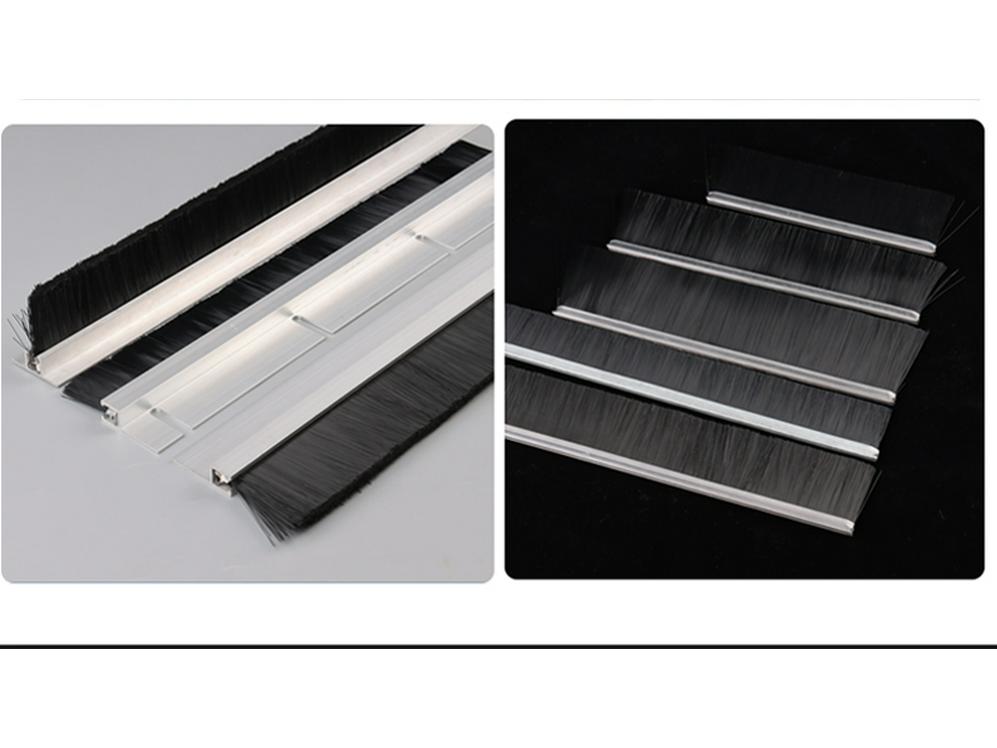 Braune kundenspezifische Nylonborstenbürste für staubdichte Abdichtung und Drehtüren