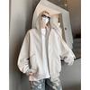 Men's High-End Pique Hooded Cardigan - Stylish Casual Jacket for Spring & Fall
