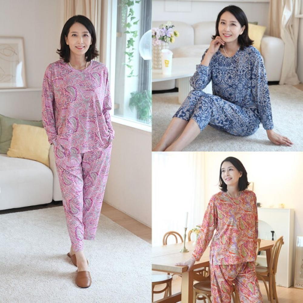 Shiz Madam Women Ber Paisley Cotton Home Set H8555