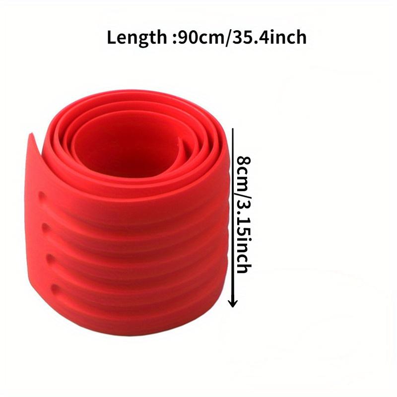 1PC 90CM Car Trunk Protection Strip Bumper Anti-collision Anti-rub Rubber Strip Tail Door Decorative Threshold Rear Guard Plate
