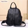 Medium Women Backpacks Genuine Leather Daypack Luxury Snake Pattern Backpack For Outdoor Traveling Commute Serpentine School Bag
