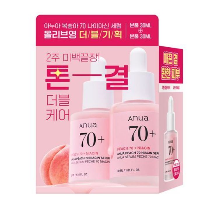 Anua Peach 70 Niacin Serum 30ml Double Set