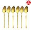 4/6/16/24pcs Stainless steel cutlery Small waist set Gold luxury cutlery Kitchen items include a knife, fork and spoon