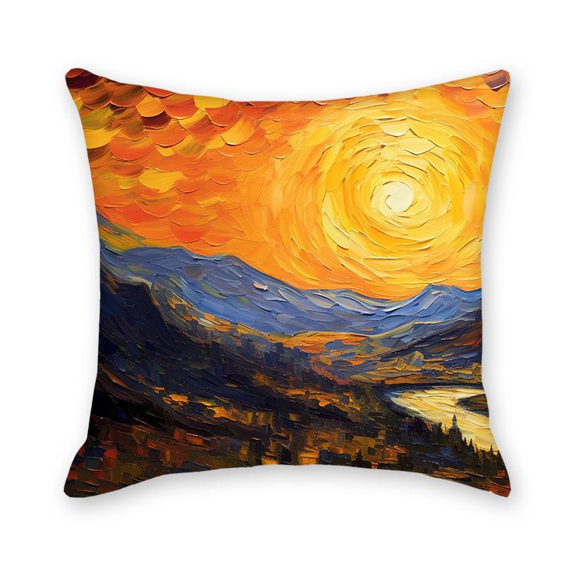 Neue Abstrakte Sternenhimmel Zuhause Sofa Lendenkissenbezug Bettseite Sofa Imitation Superweicher Lendenkissenbezug