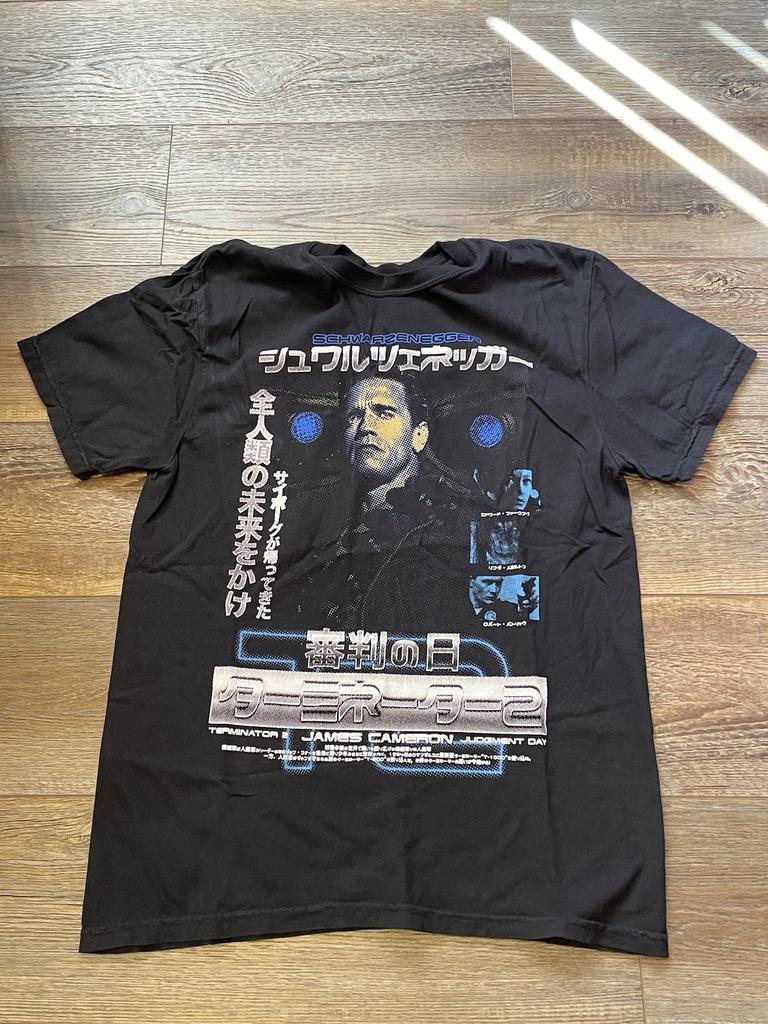 Terminator 2 T2 Judgement Day Movie Shirt Rare Graphic Mens T-Shirt Tee Top Unisex Black Color