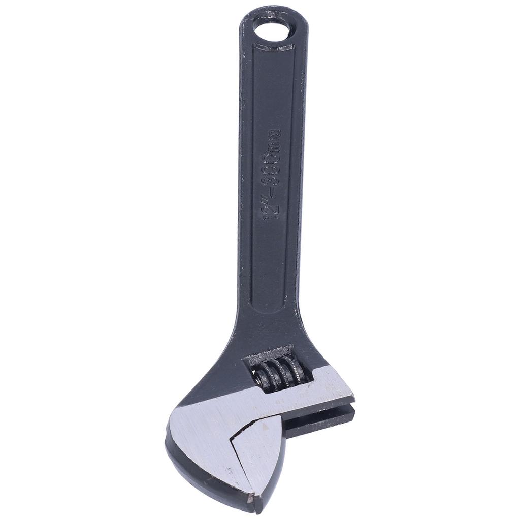 Adjustable Wrench 12in Ergonomic Open End Spanner Hardware Metal Hand Tool with Scale