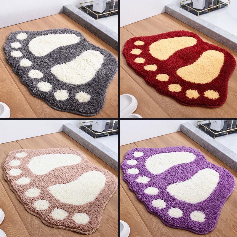 Bathroom Floor Mat, Bathroom Toilet Door Mat, Water-Absorbent Quick-Drying Foot Mat, Entryway Bathroom Non-Slip Carpet