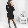 Autumn And Winter New Knit Sexy Split Turtleneck Sweater For Women In Premium Quality